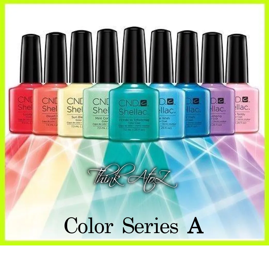 CND Shellac Soak Off Gel Nail Polish 0.25oz 7.3ml - Color Series A