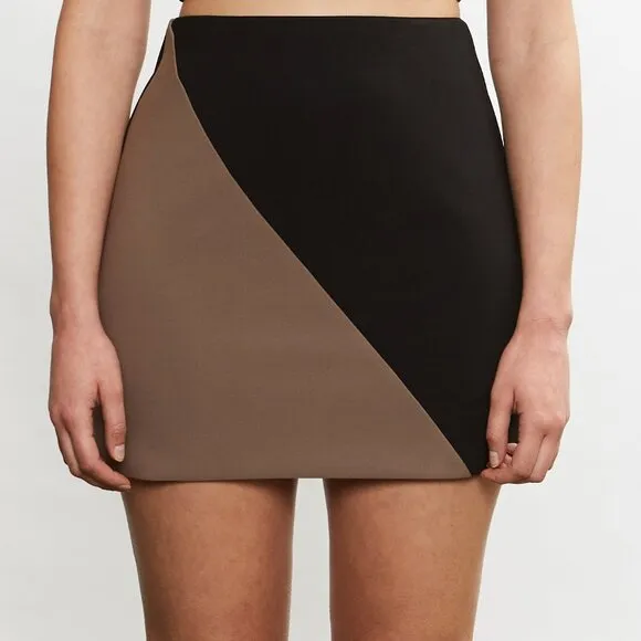 Color block Mini Skirt