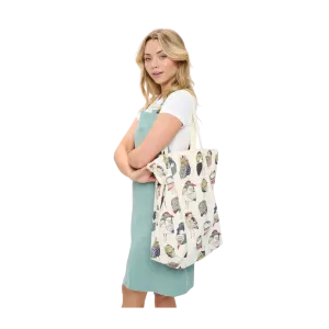 Colorful Owl Print Tote Bags