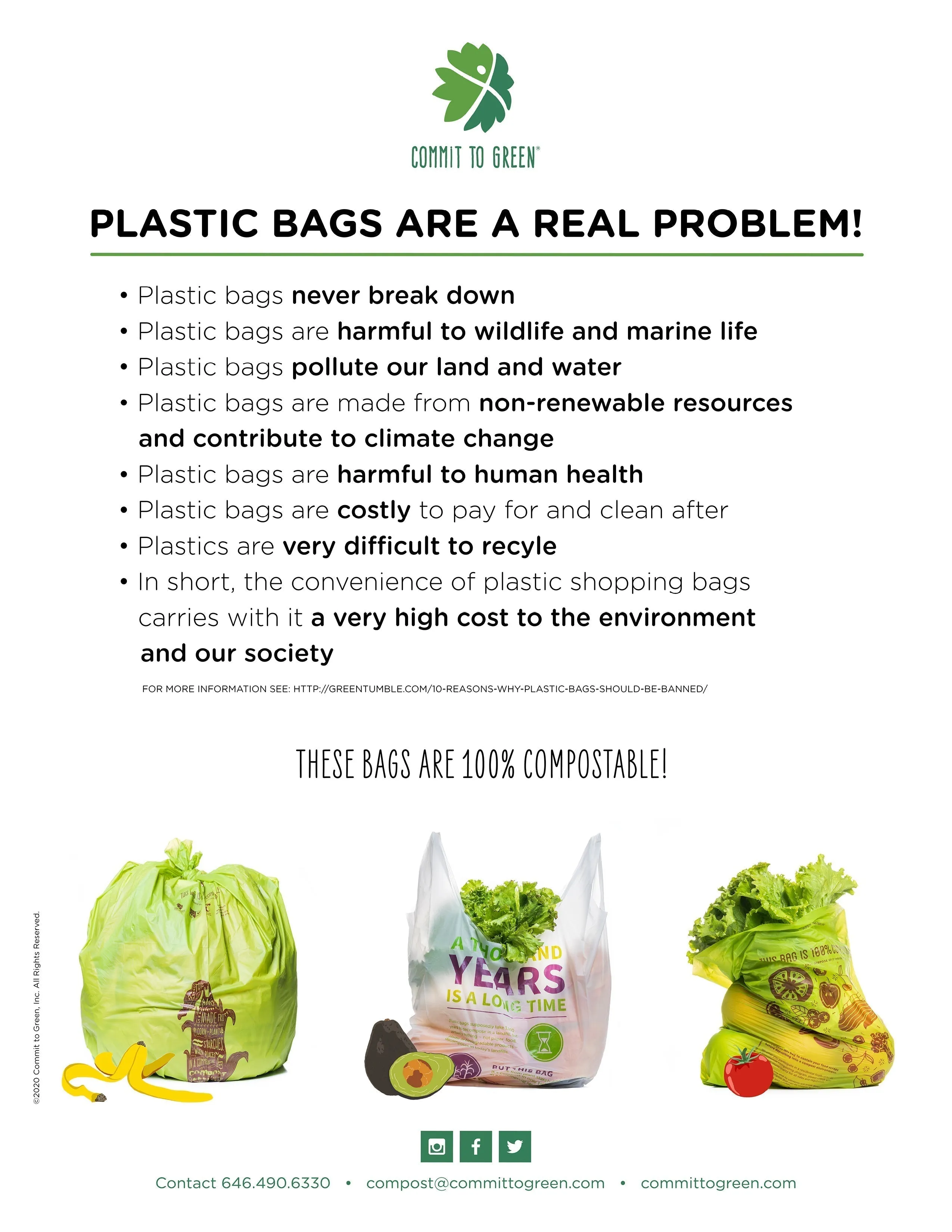 Compostable Trash Bin Liners<br>23 Gallon x5