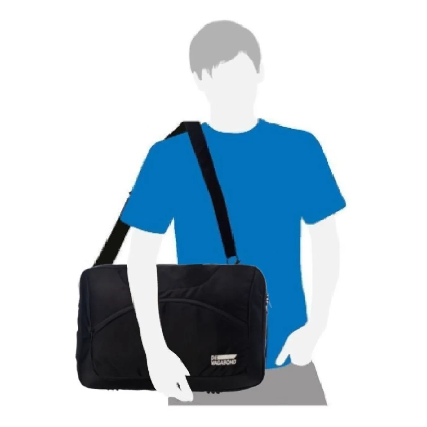 Convertible 15 inch sling shouder 3 in 1 laptop bag