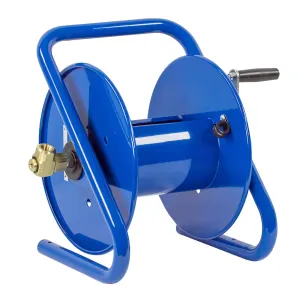 Coxreels Caddy-Mount Hose Reel, Model# 112-3-100-CM, 3/8" Hose ID, 100' Length, Hose Not Included,Blue