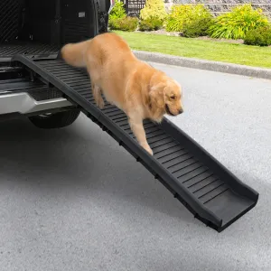 COZIWOW 61”L Heavy Duty Portable Folding Dog Ramps for Large Dogs SUV, Truck Car Ramp Stairs Step Ladder for Pet, Non-Slip Design for Pool Boat - Retails $275 
