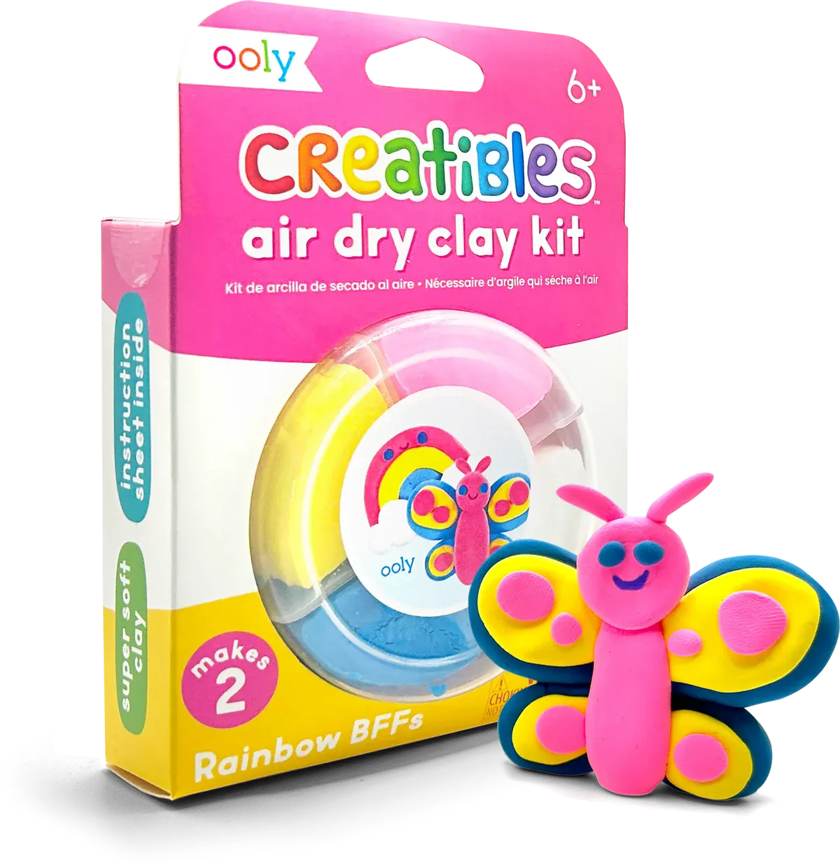 Creatibles Mini Air Dry Clay Kit - Rainbow BFFs