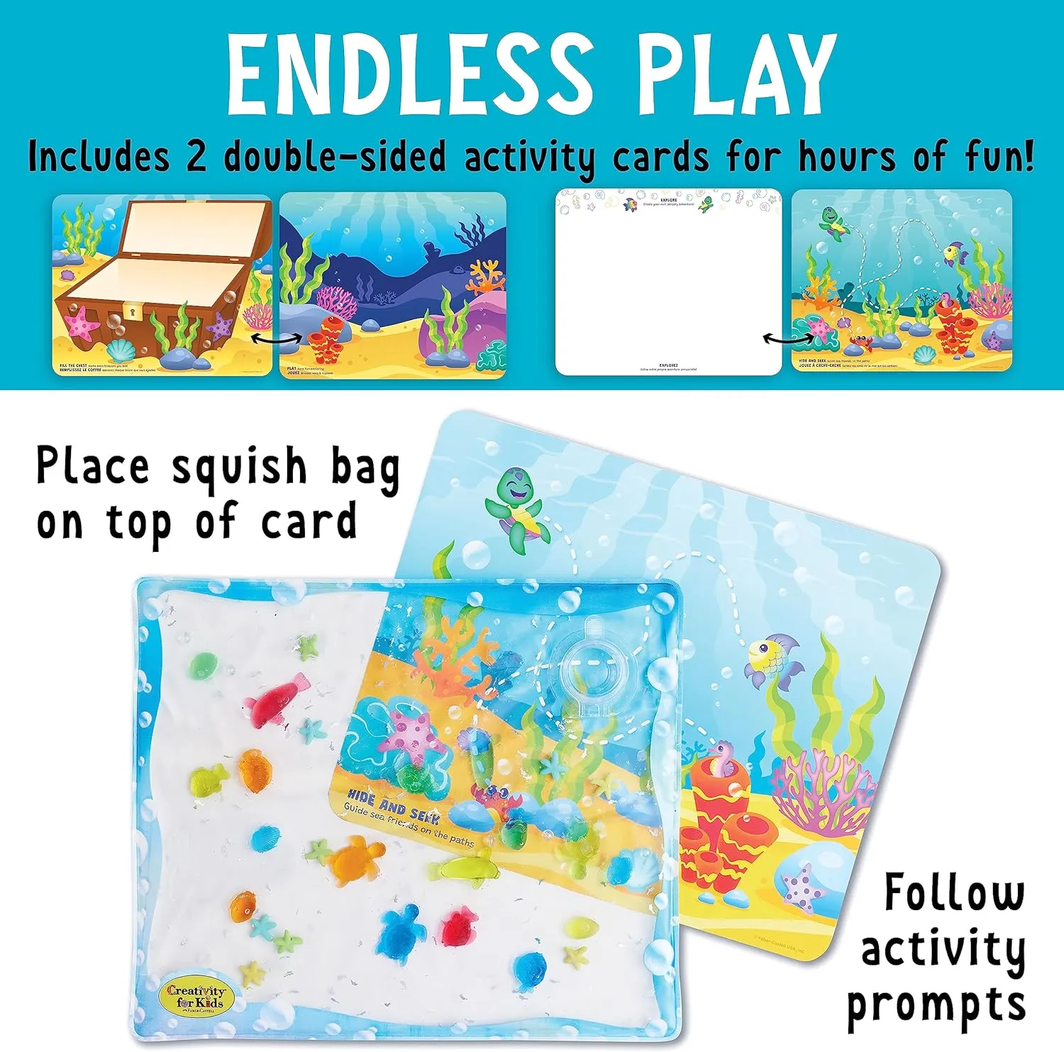 Creativity for Kids Sensory Squish Bag Ocean Adventure