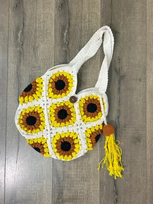 Crochet Sunflower Bag
