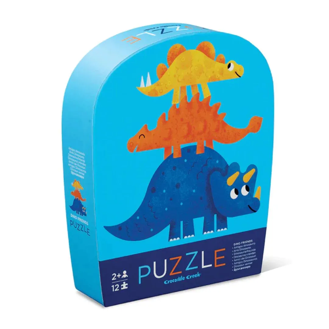 Crocodile Creek 12 Piece Mini Puzzle - Dino Friends