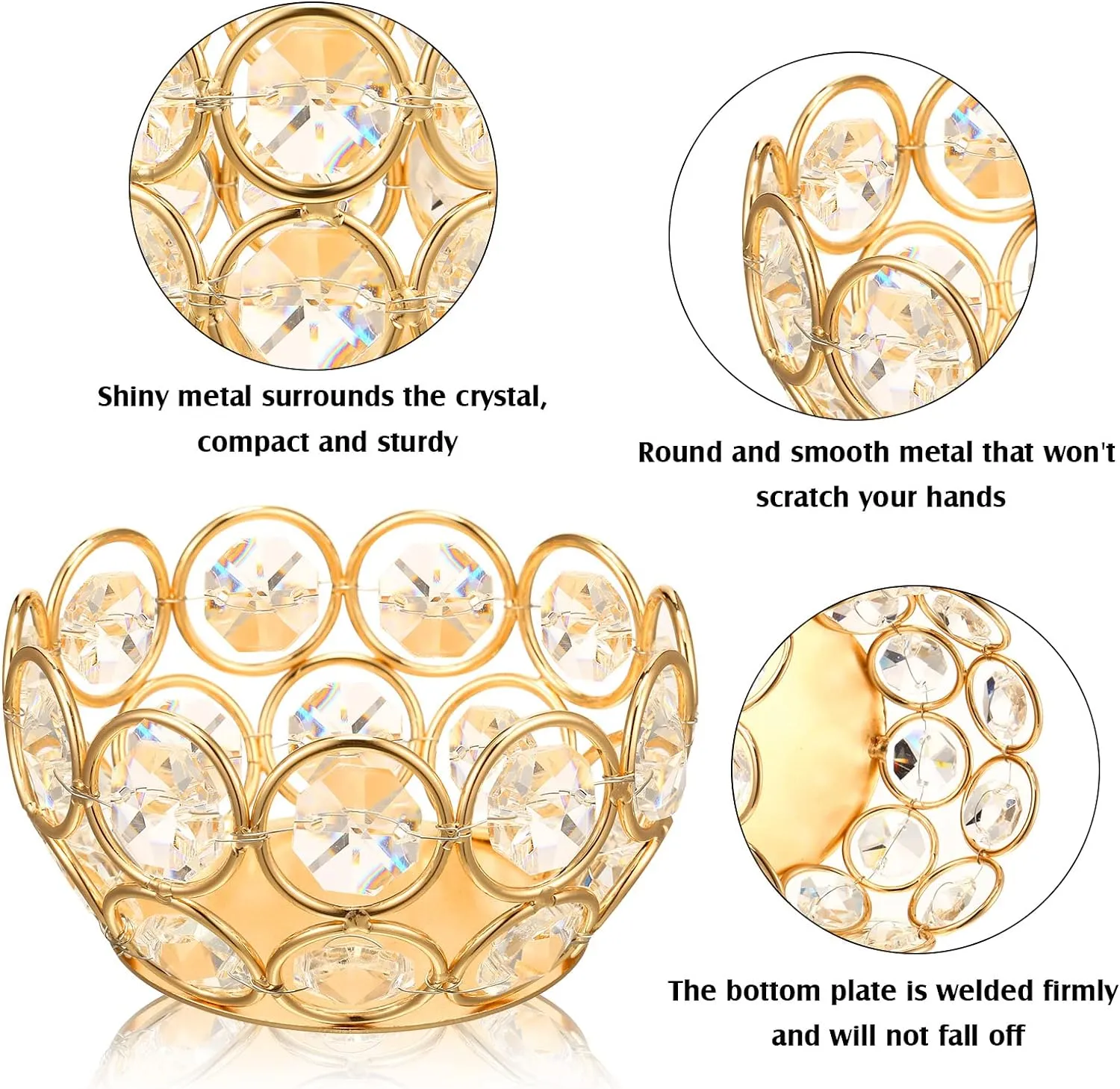 Crystal Tea Light Candle Holders