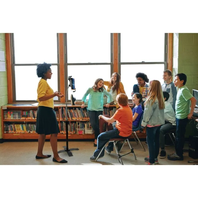 CTA Digital PAD-AFS Height-Adjustable Gooseneck Floor Stand for 7-In. to 13-In.