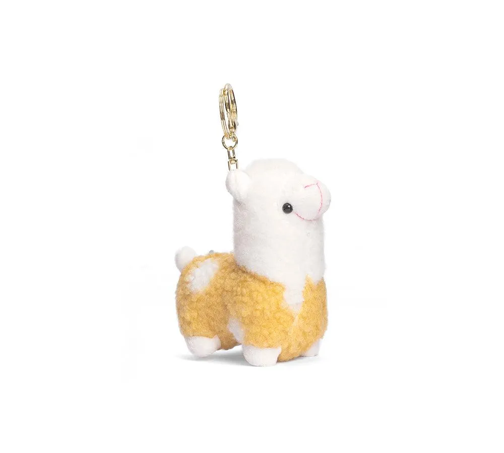 Cute Plush Alpaca Keyring