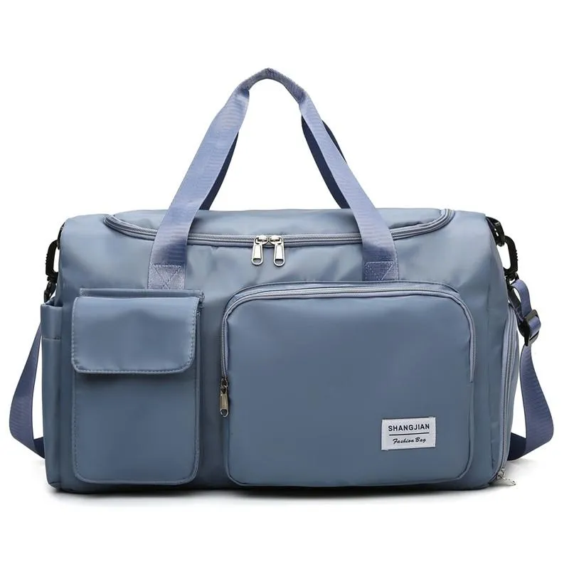 Cyflymder Nylon Capacity Handbag Teenage Girls Free Purse Shoulder Bags Waterproof WomenTote  Pure Color Eco Simple Shopping Bag