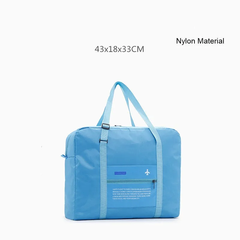 Cyflymder Portable Folding Casual Travel Bag Large Capacity Weekend Duffle Women Men Handbags Luggage Tote Organizer Accessories Supplies