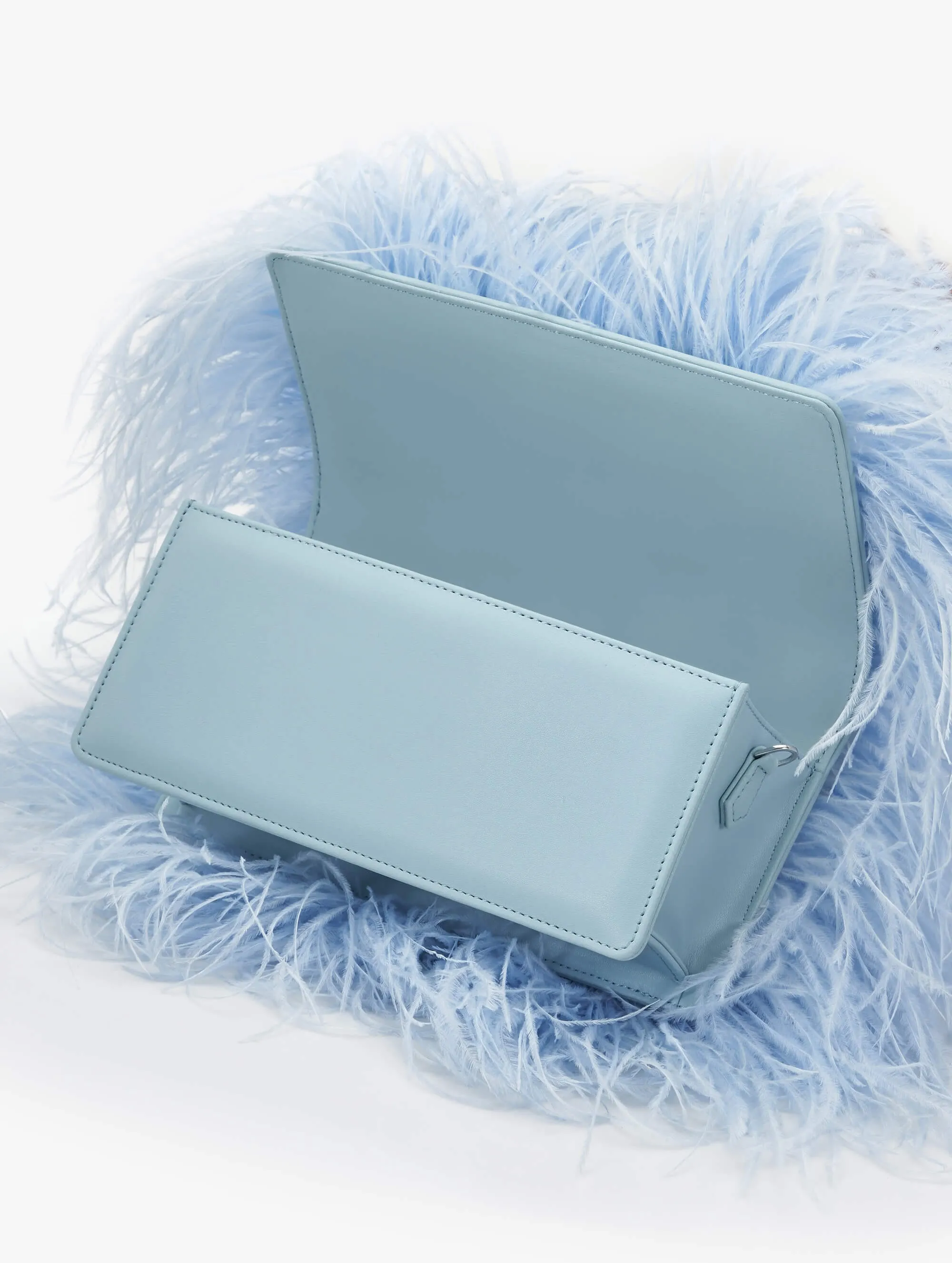 Delphine blue scarlet midi bag