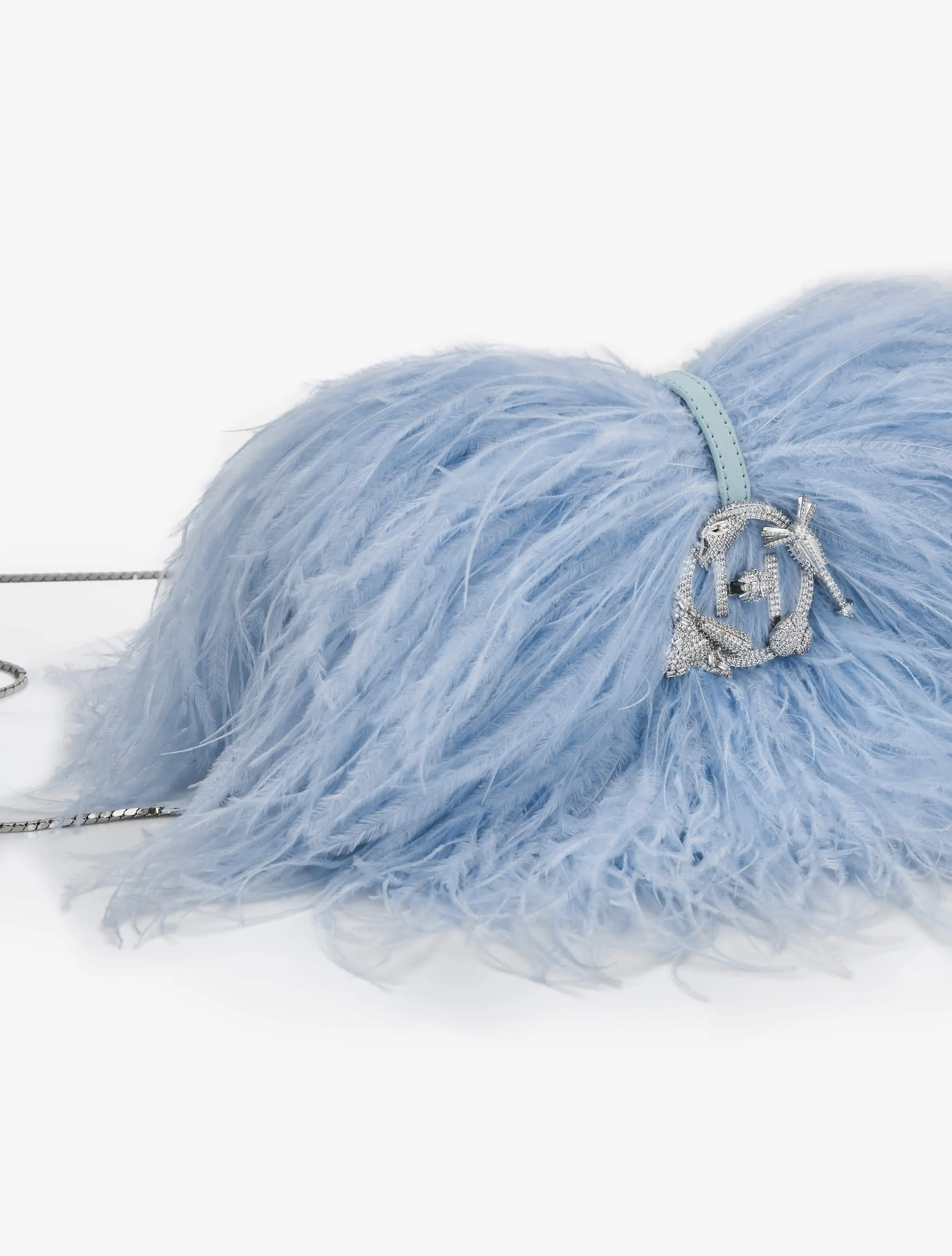Delphine blue scarlet midi bag