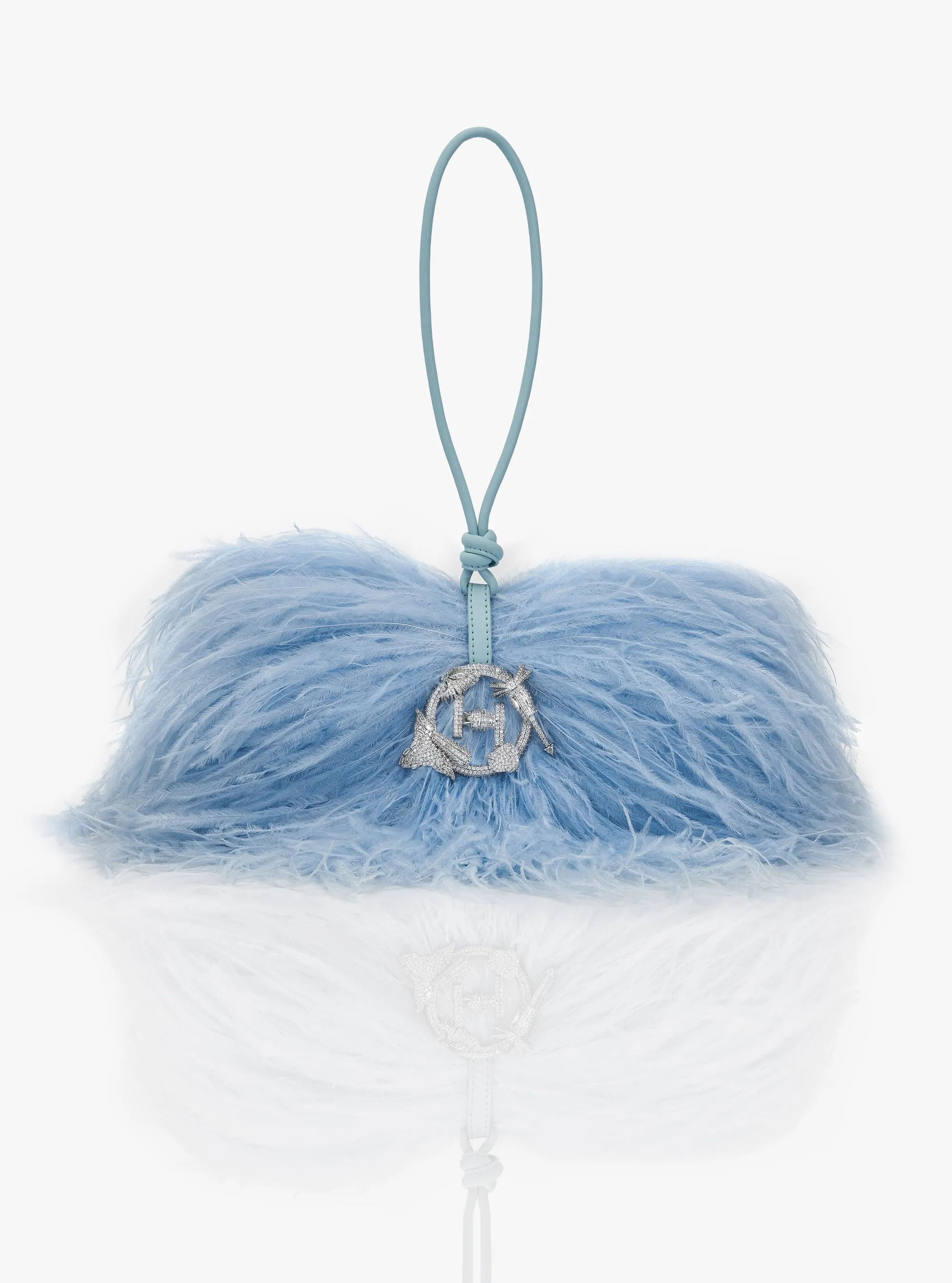 Delphine blue scarlet midi bag