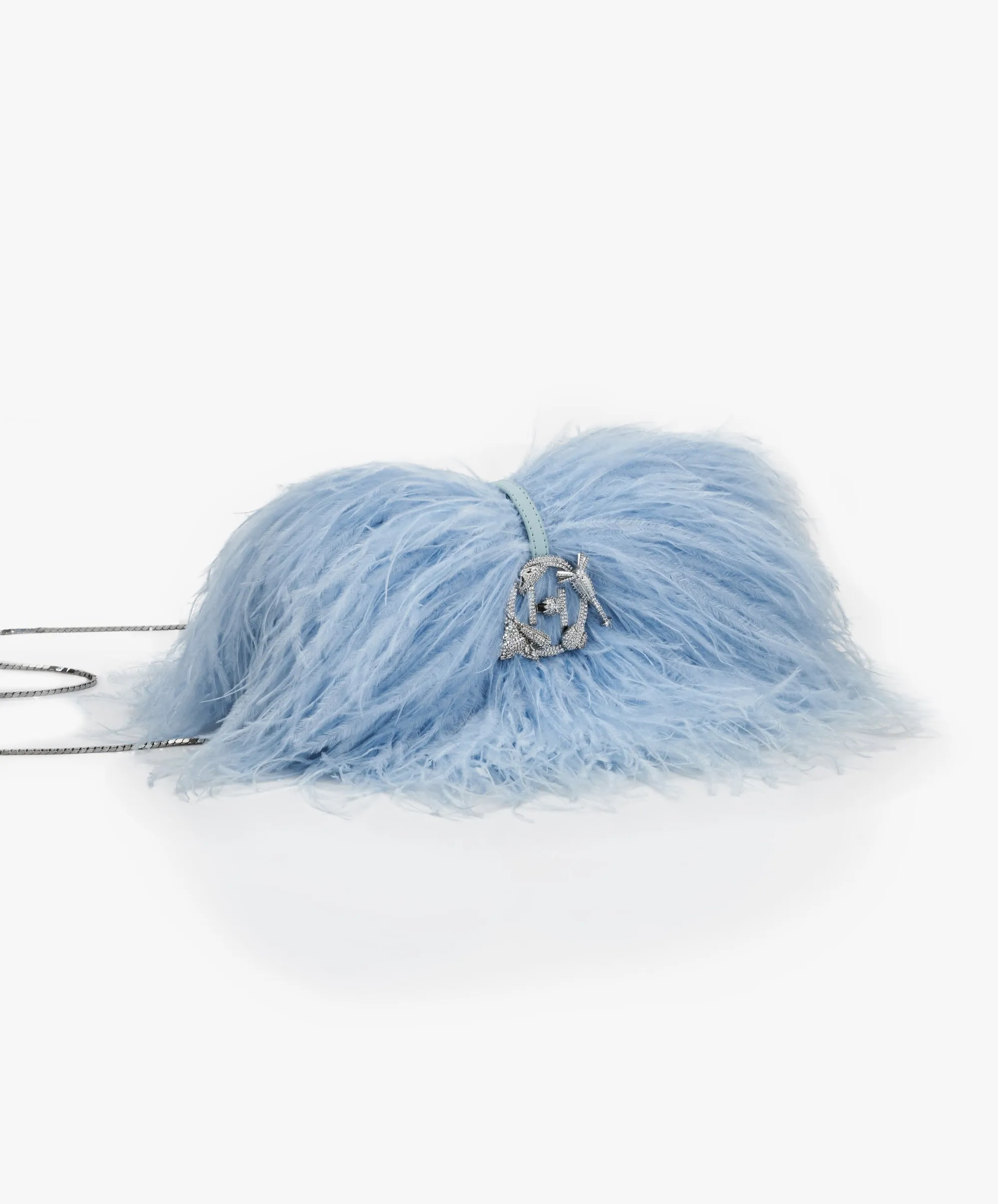 Delphine blue scarlet midi bag