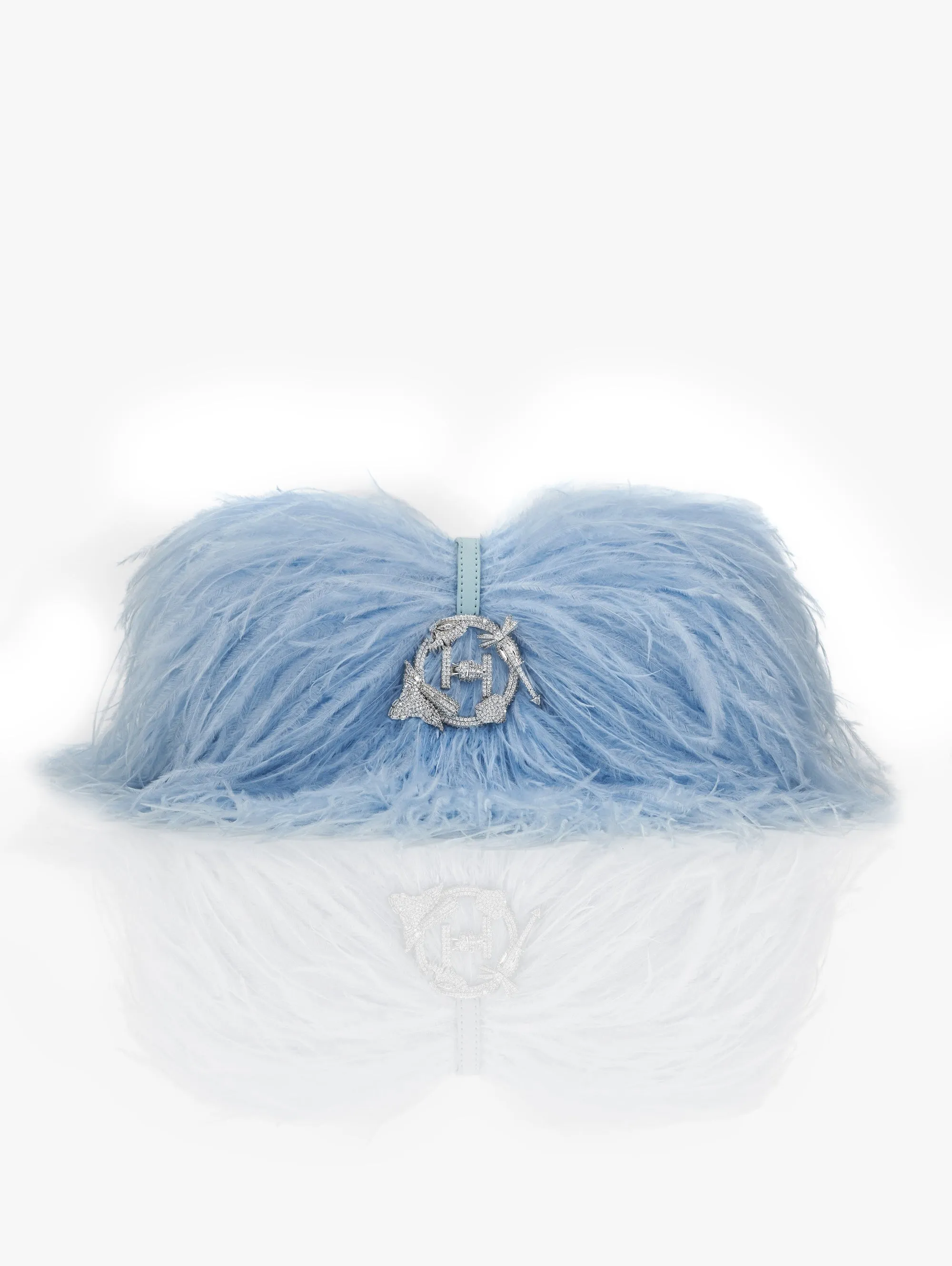 Delphine blue scarlet midi bag
