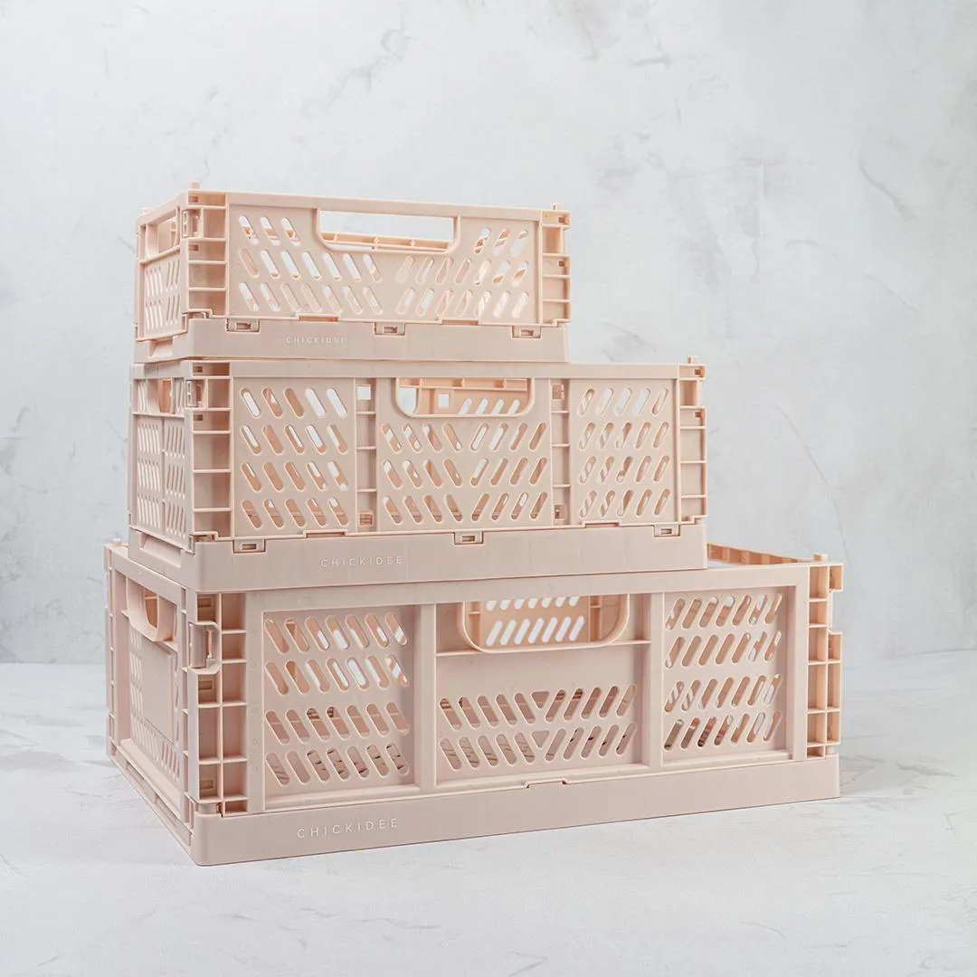 Desert Blush Tiny Folding Storage Crate