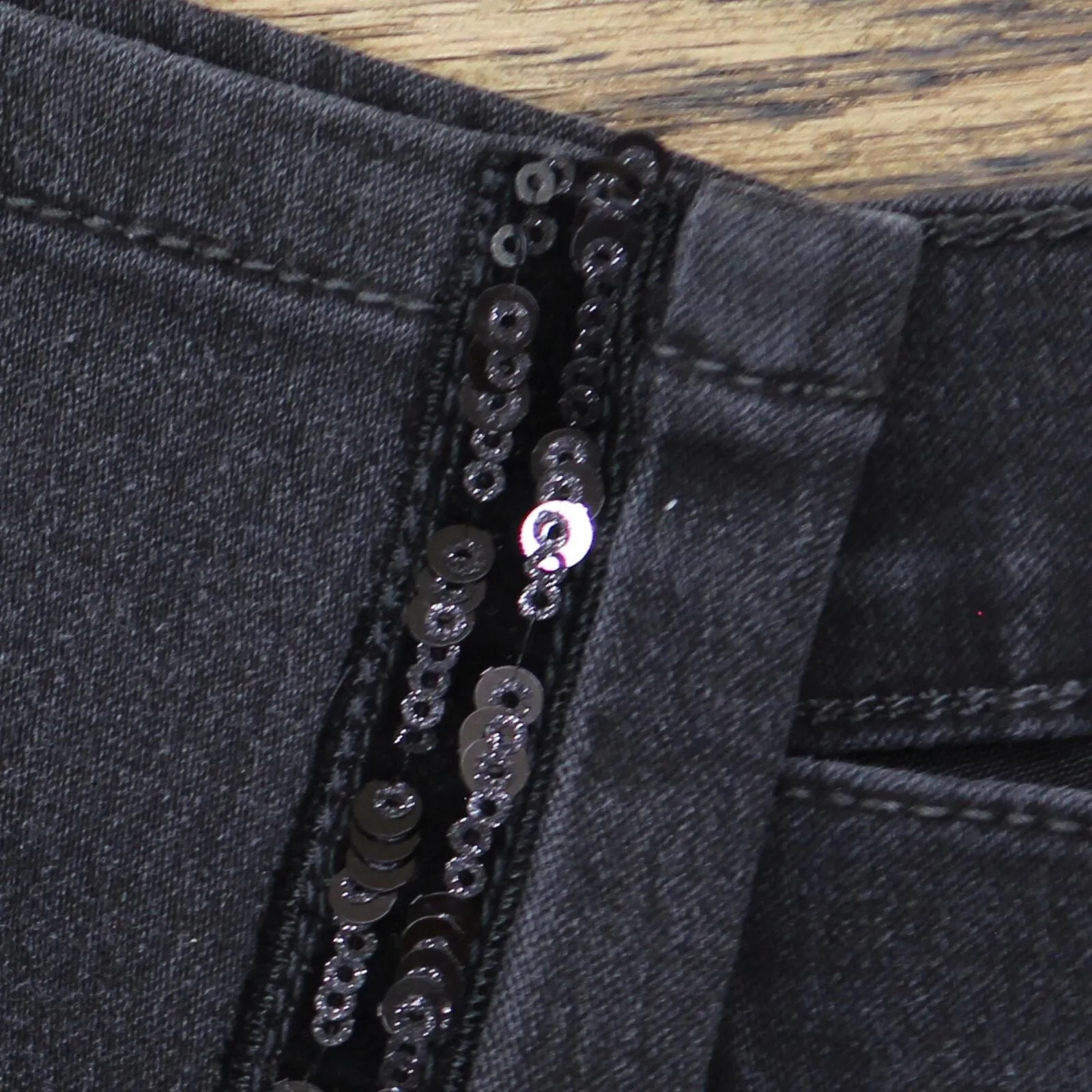 DG2 by Diane Gilman Plus Virtual Stretch Sequin Stripe Skinny Jeans