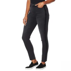 DG2 by Diane Gilman Tall Virtual Stretch Sequin Stripe Skinny Jeans
