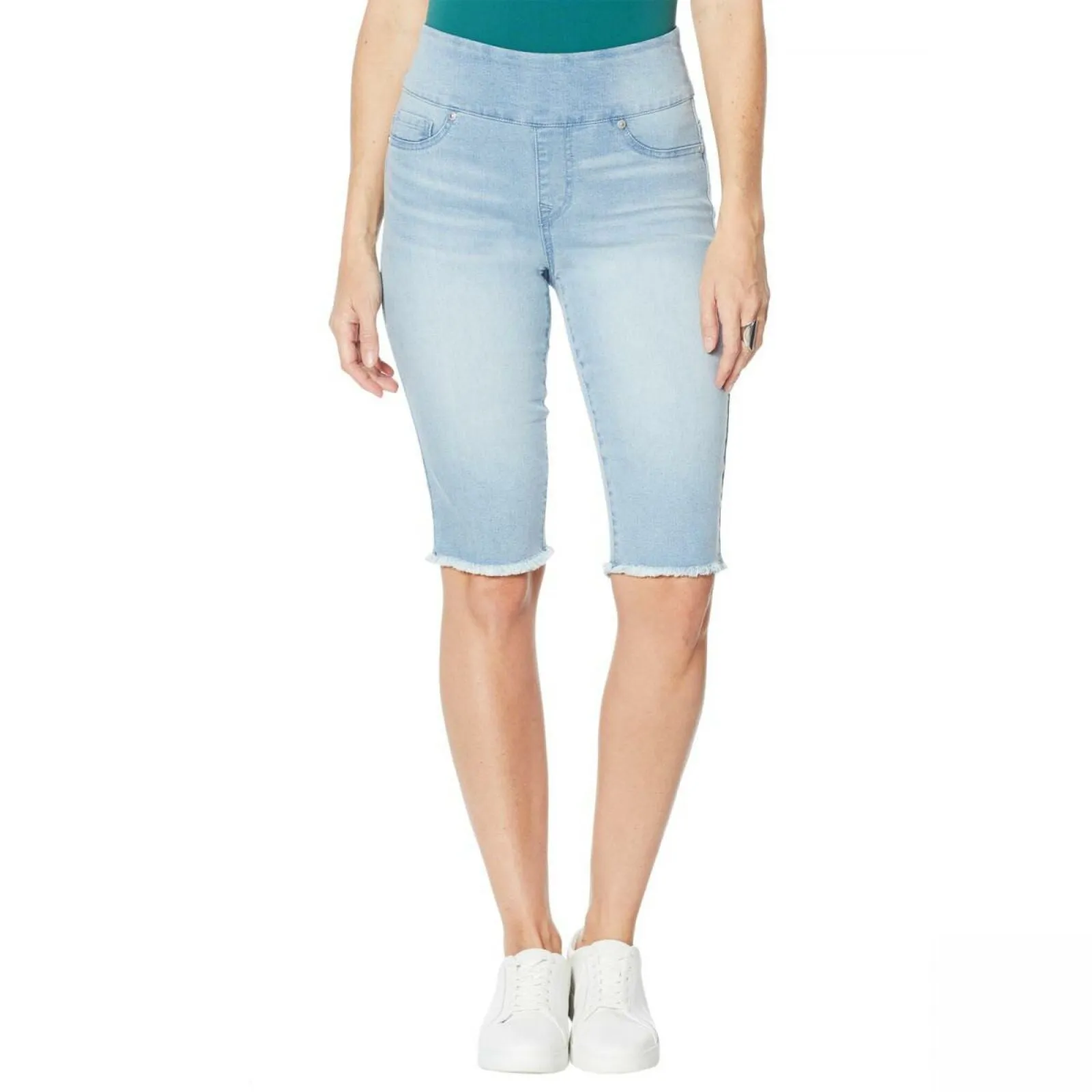 DG2 by Diane Gilman Women's Classic Stretch Pull On Bermuda Shorts