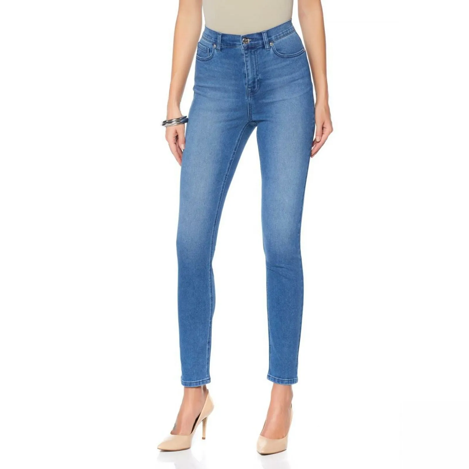 DG2 by Diane Gilman Women's Virtual Stretch Skinny Jeans