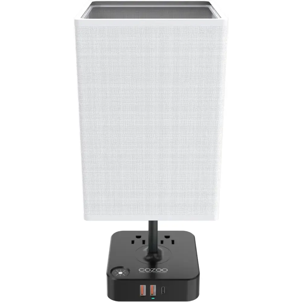 Dimmable USB Bedside Table Lamp with Charging Ports