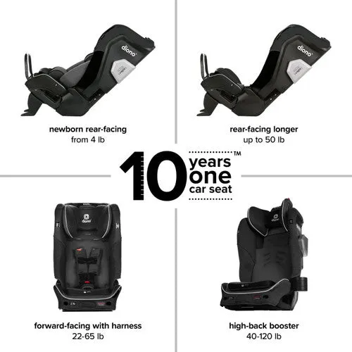 Diono - Convertible Car Seat Radian 3QXT SafePlus Latch - Black Jet