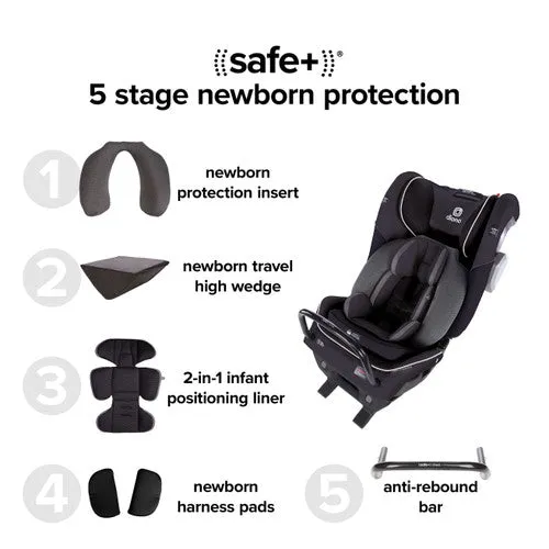 Diono - Convertible Car Seat Radian 3QXT SafePlus Latch - Black Jet