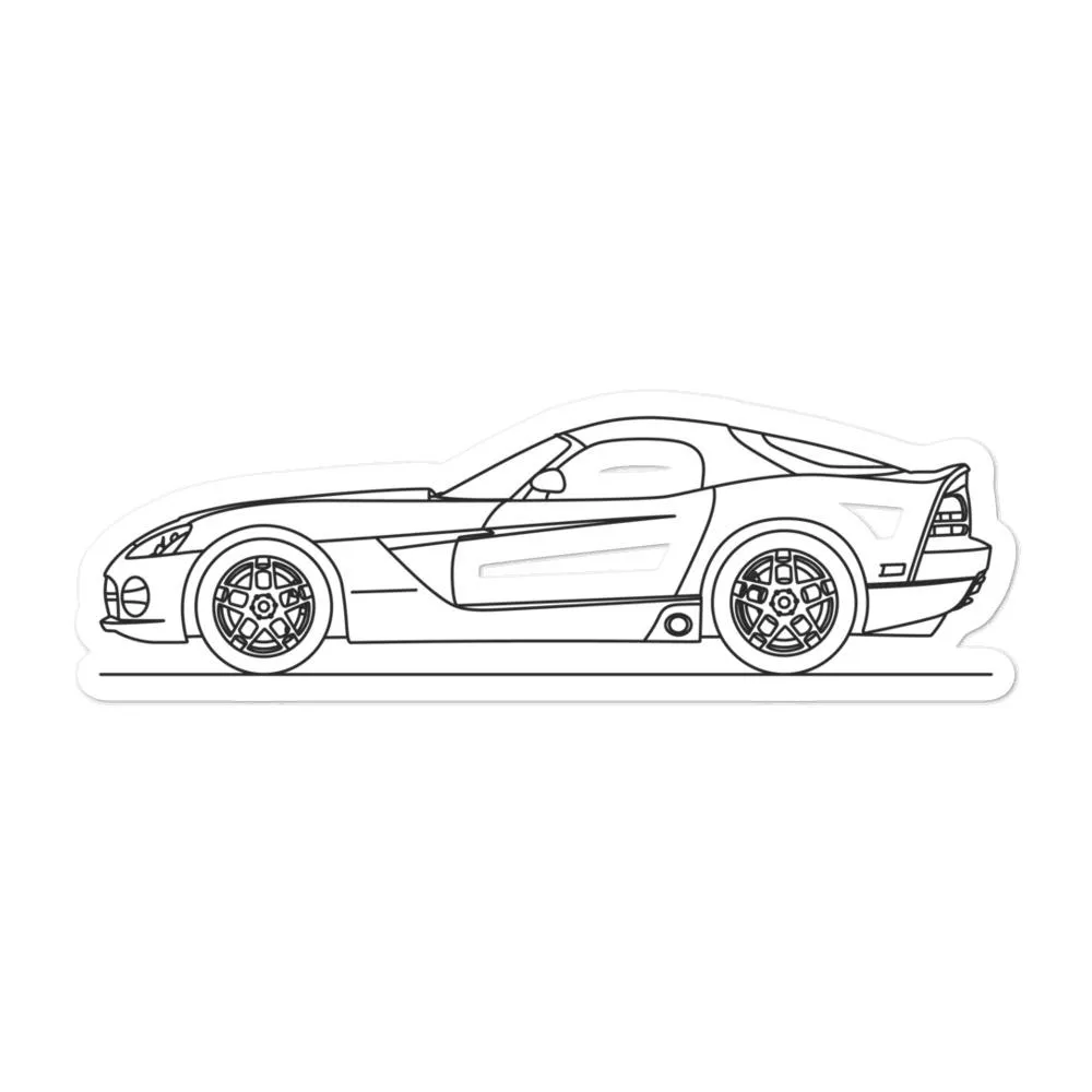 Dodge Viper 2nd Gen Silhouette Sticker