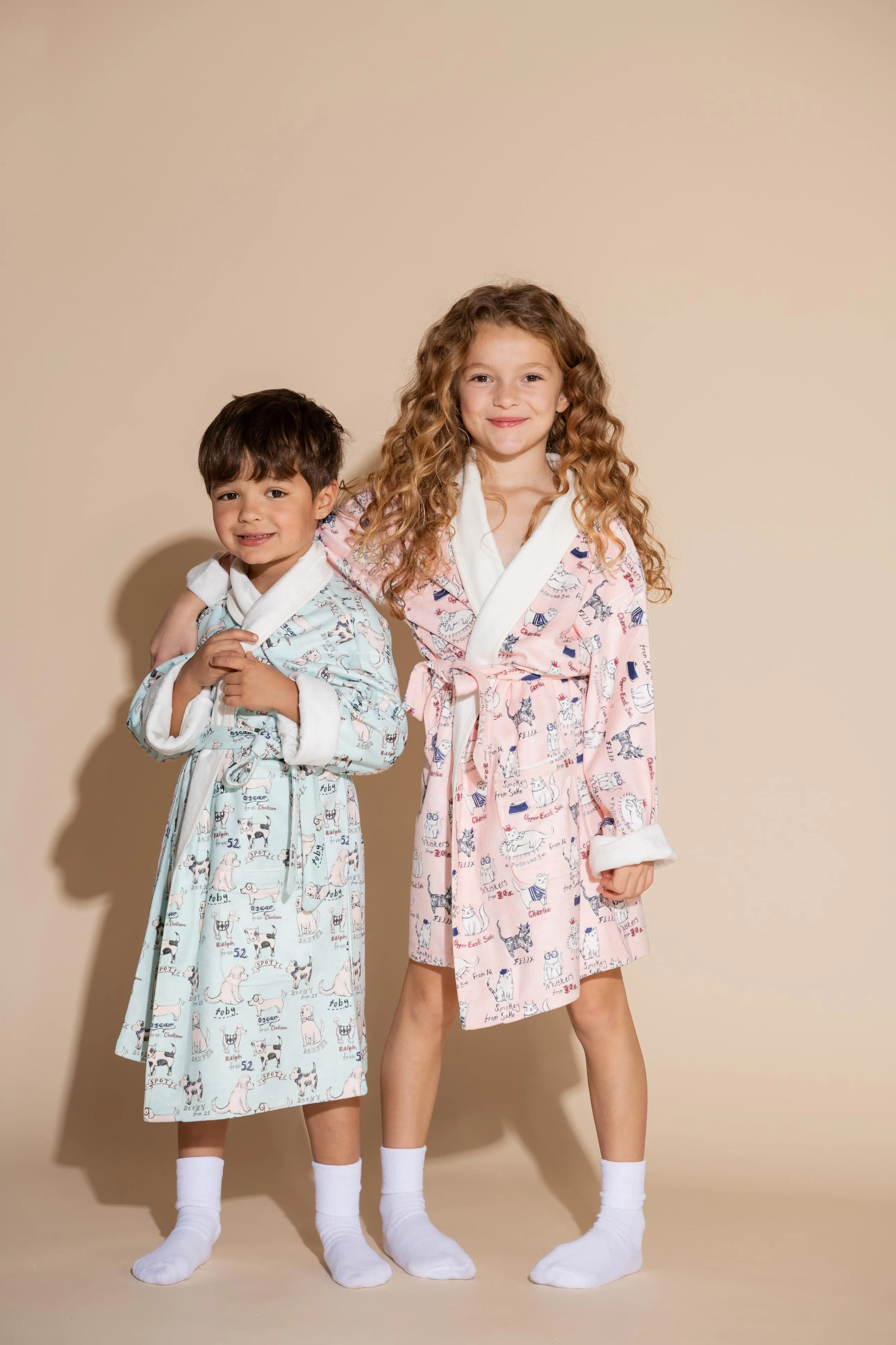 Dogs Kids Robe
