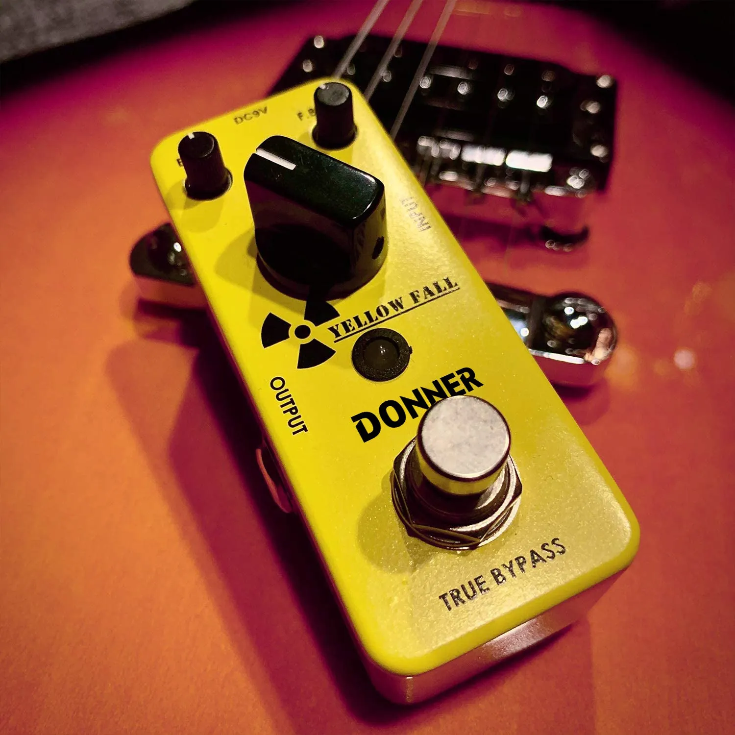Donner Yellow Fall Delay Guitar Effect Pedal True Bypass