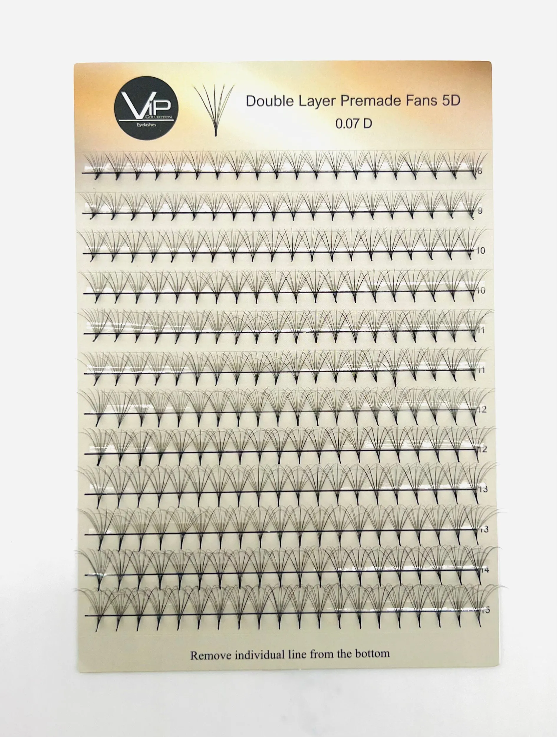 Double Layer Premade Fans 5D 8D MIX 8-15