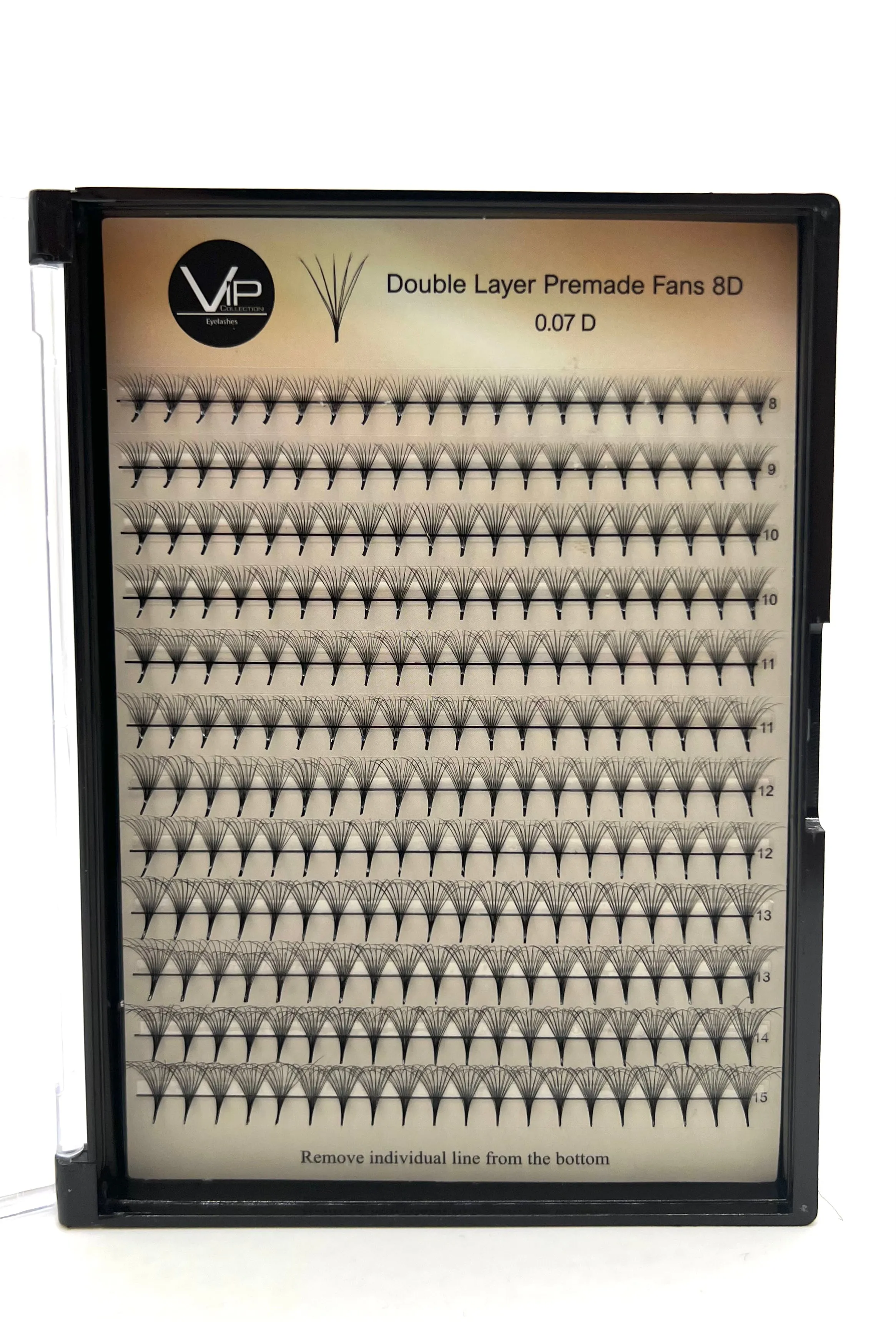 Double Layer Premade Fans 5D 8D MIX 8-15