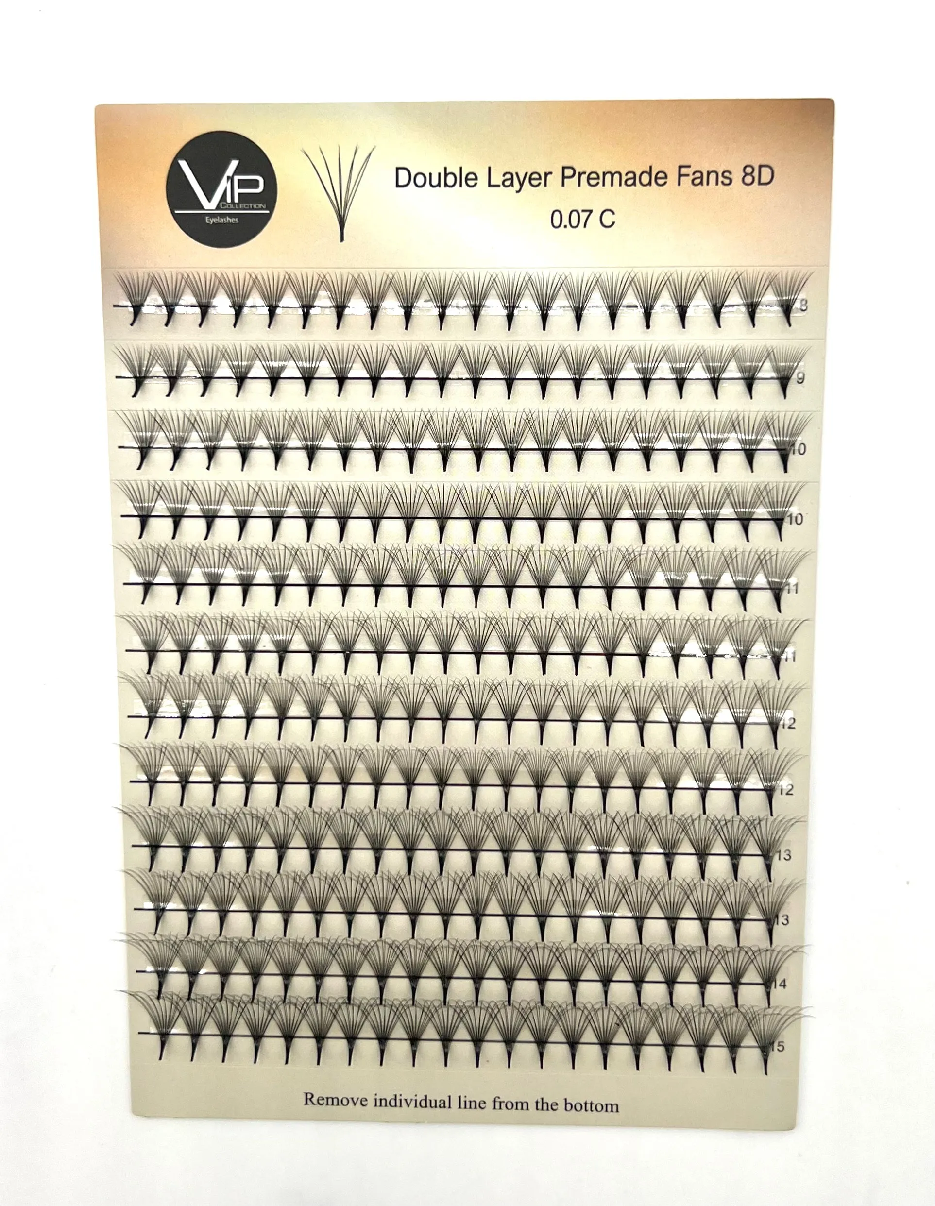 Double Layer Premade Fans 5D 8D MIX 8-15