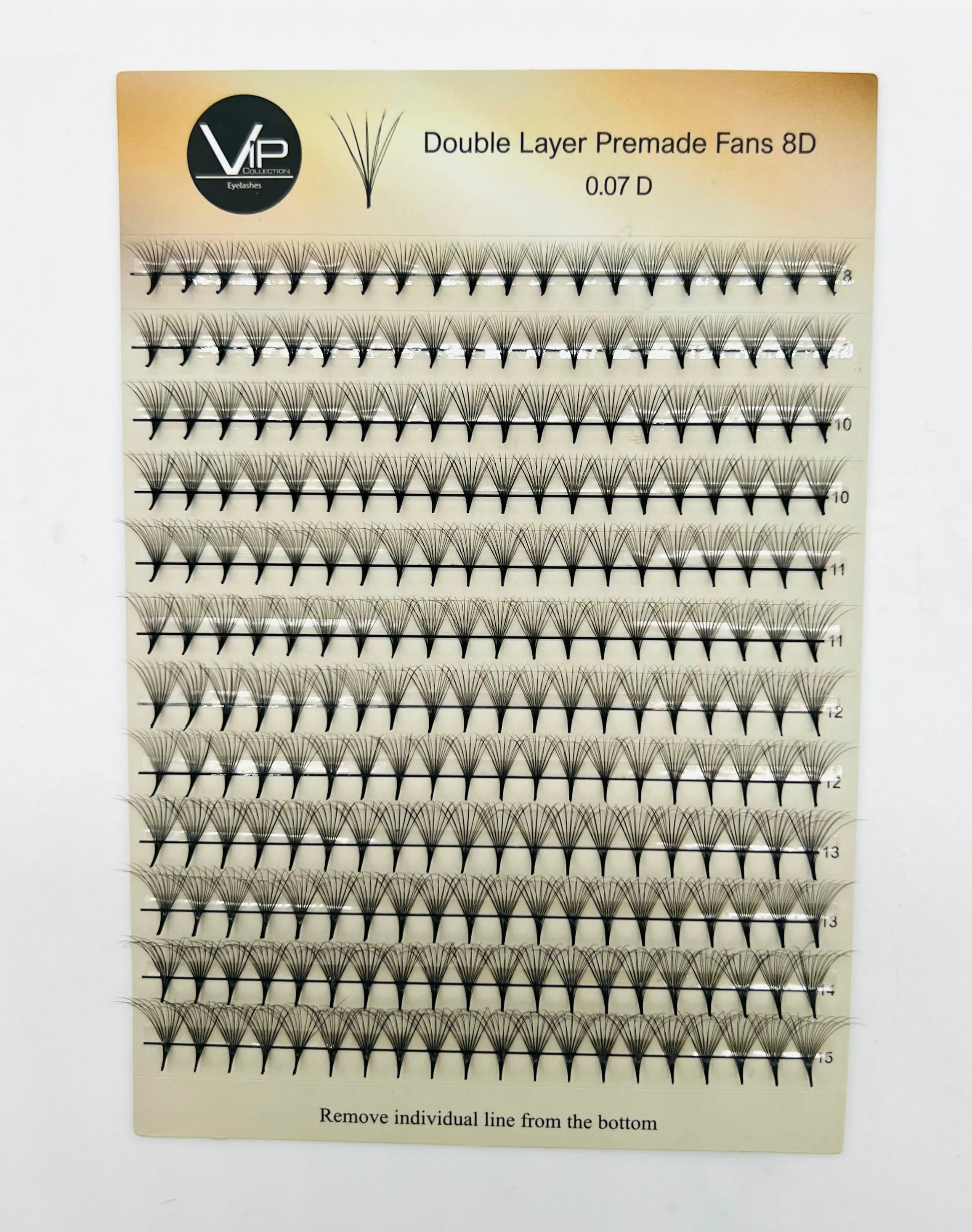 Double Layer Premade Fans 5D 8D MIX 8-15