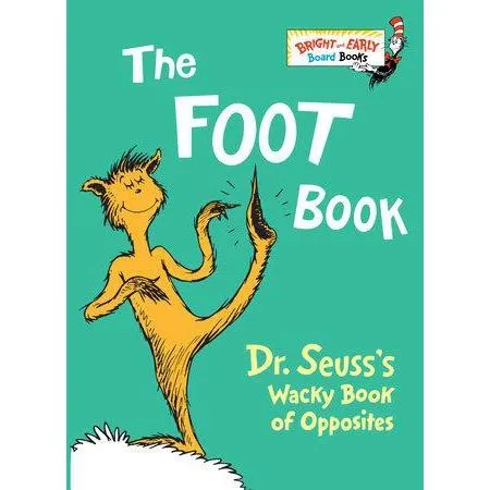 Dr. Seuss Bright & Early Board Books: The Foot Book - Wacky Book of Opposites (Mini Board Book)