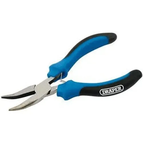 Draper 12540 Soft Grip Bent Nose Mini Pliers, 125Mm Dr-12540