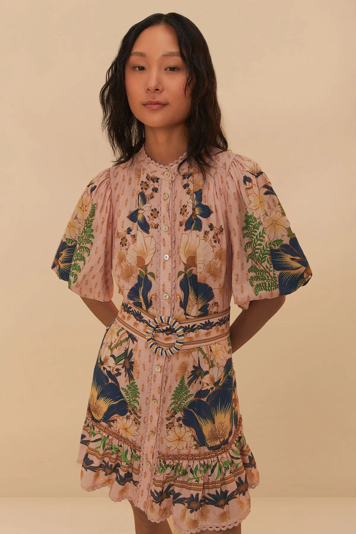 DREAM GARDEN PINK MINI DRESS