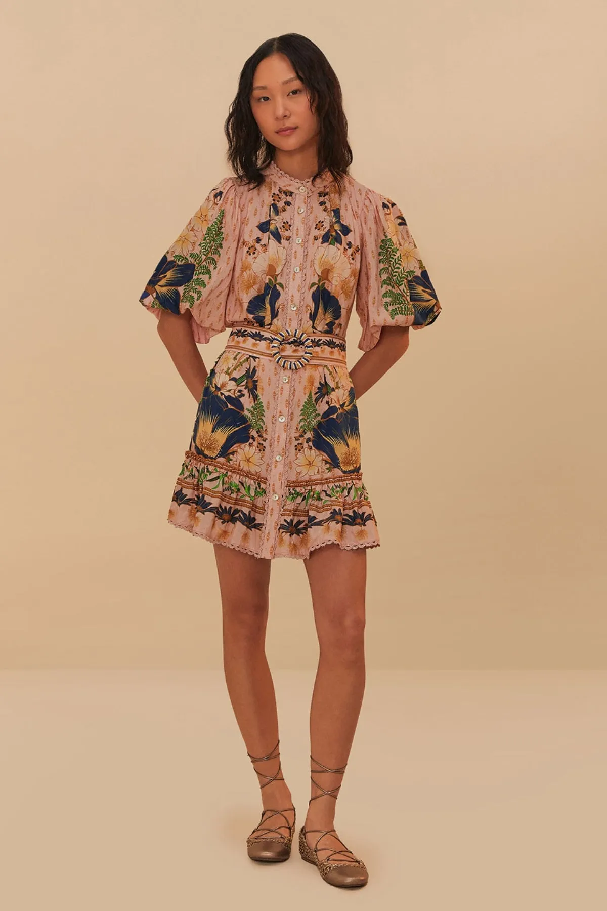 DREAM GARDEN PINK MINI DRESS