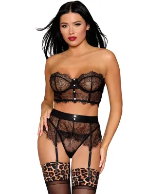 Dreamgirl Eyelash Lace 3 Piece Set