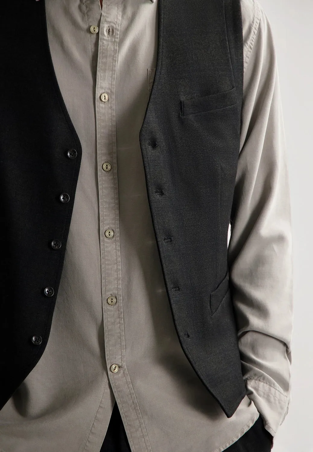 DSTREZZED STRETCH JERSEY CHECK TRAVEL GILET 121302