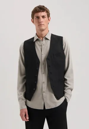 DSTREZZED STRETCH JERSEY CHECK TRAVEL GILET 121302