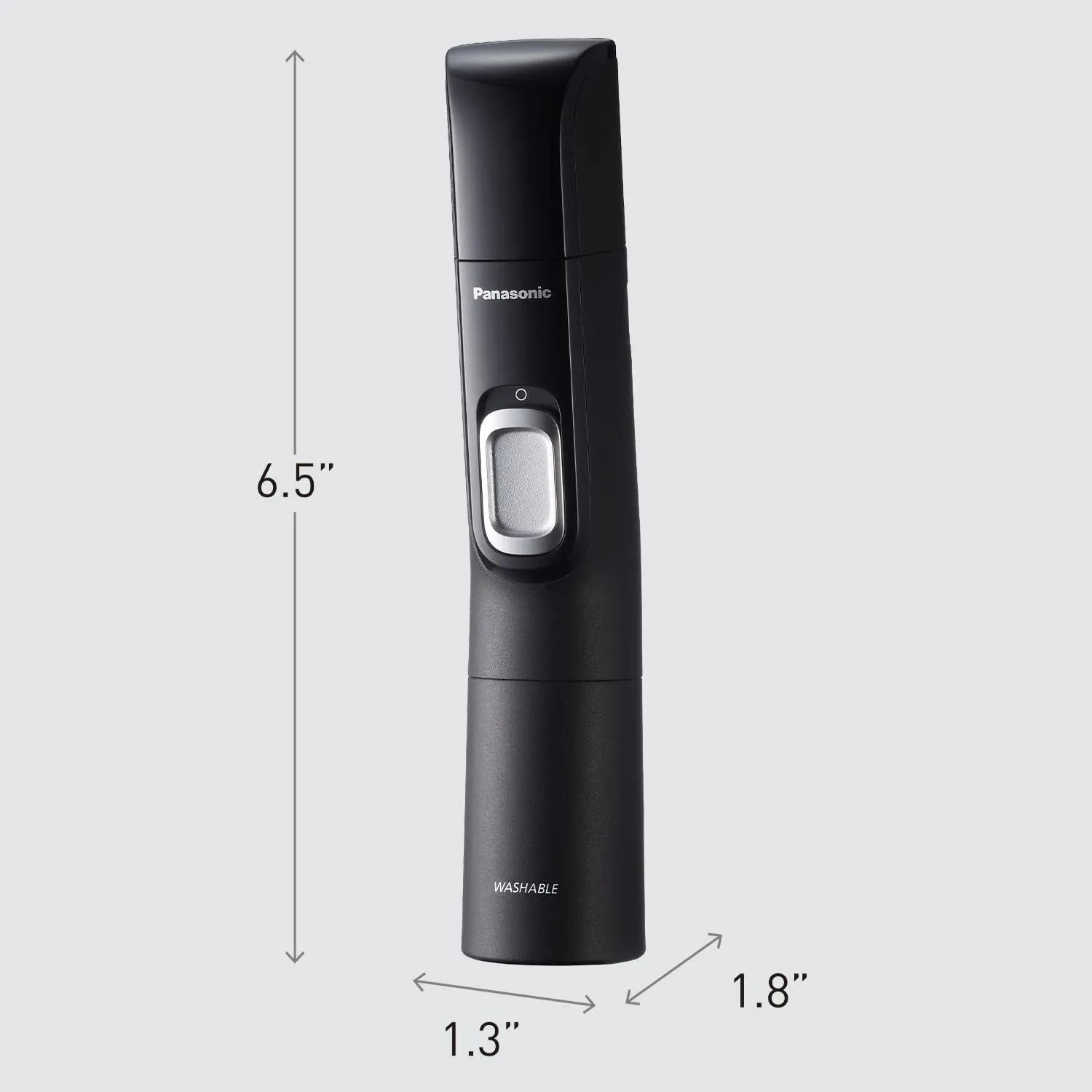 Ear and Nose Hair Trimmer for Men with Vacuum Cleaning System, Powerful Motor and Dual-Edge Blades for Smoother Cutting, Wet/Dry – ER-GN70-K (Black)