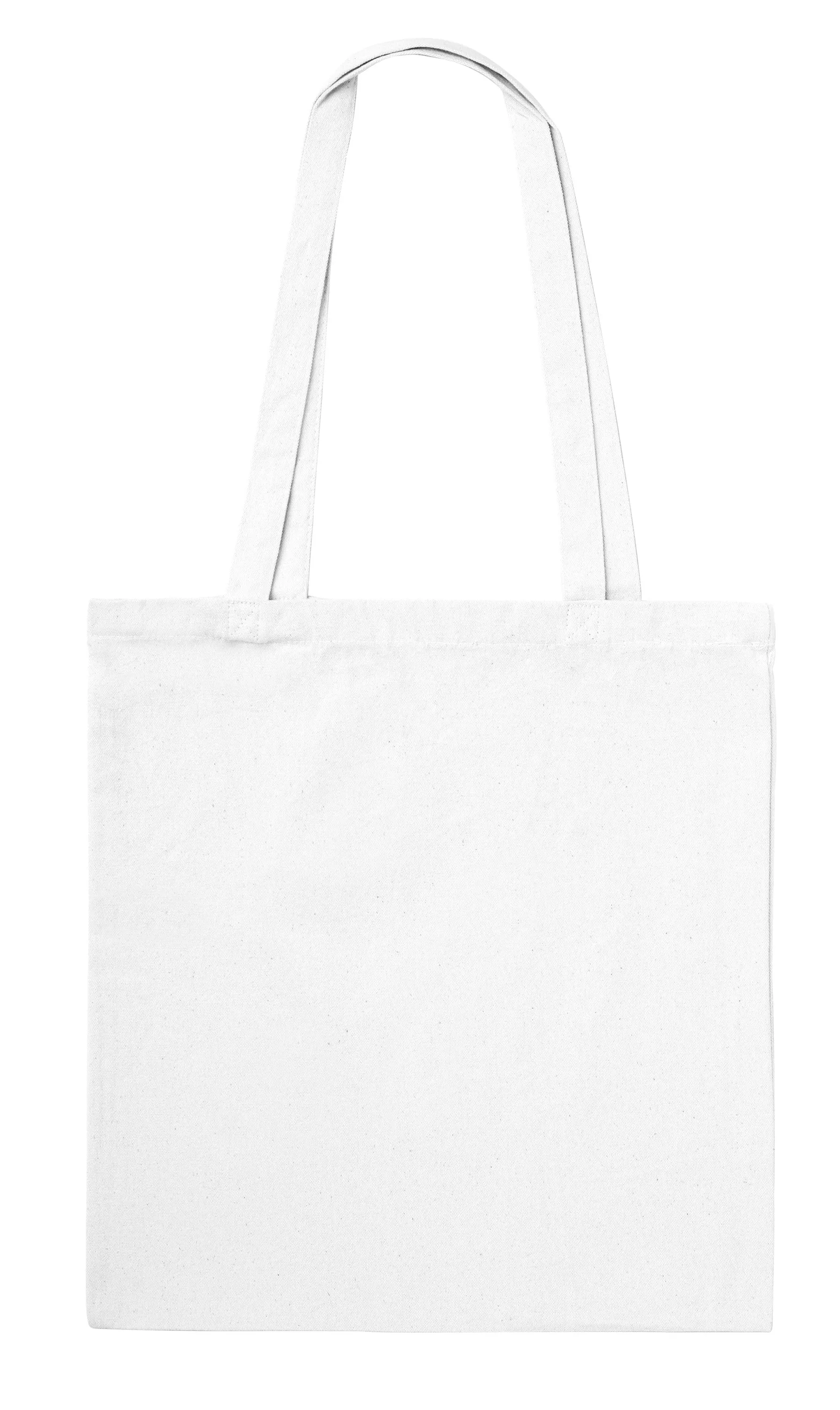 Eco-Friendly Long Handle Tote Bag - Reinforced Stitching, 100% Cotton, Perfect for Everyday Use
