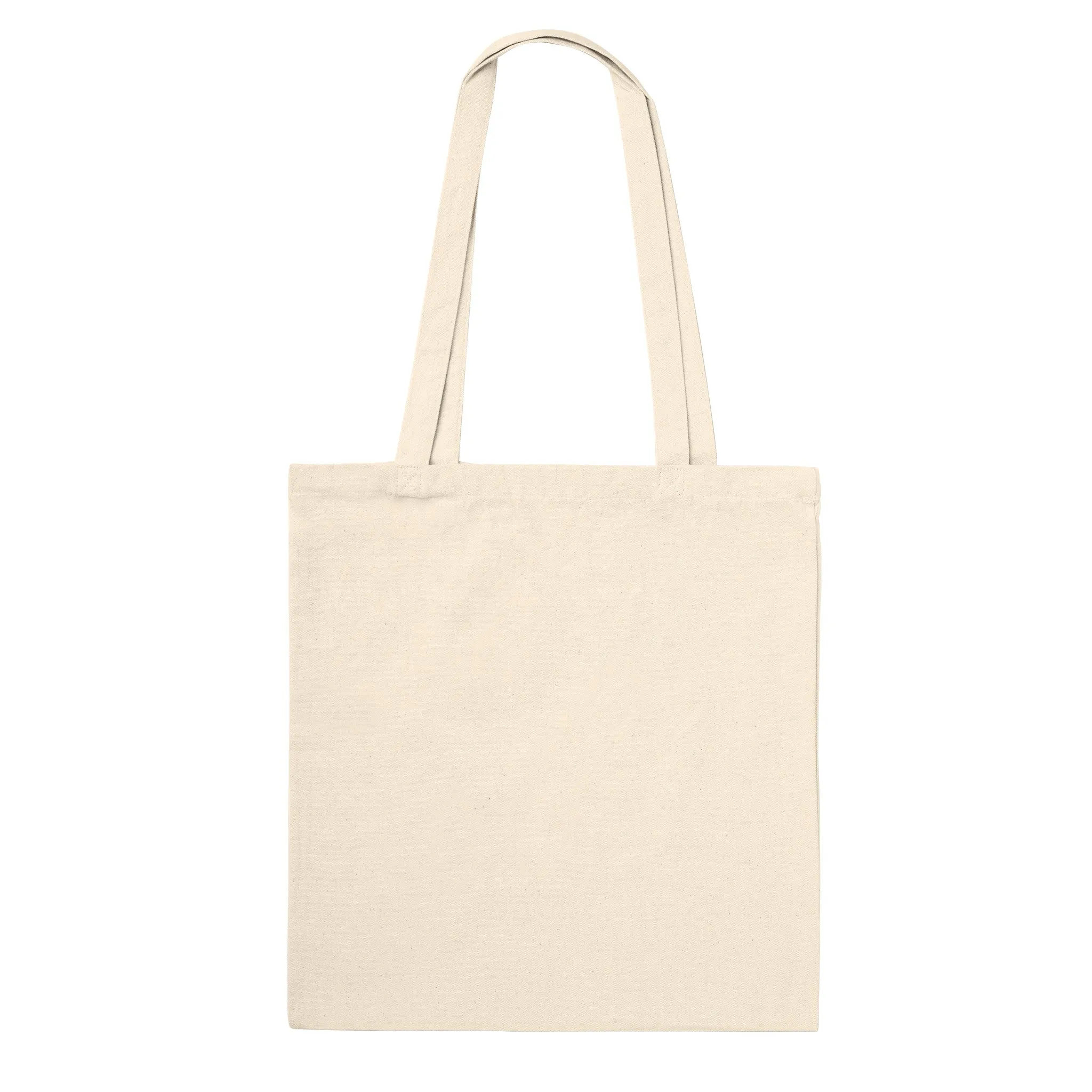 Eco-Friendly Long Handle Tote Bag - Reinforced Stitching, 100% Cotton, Perfect for Everyday Use