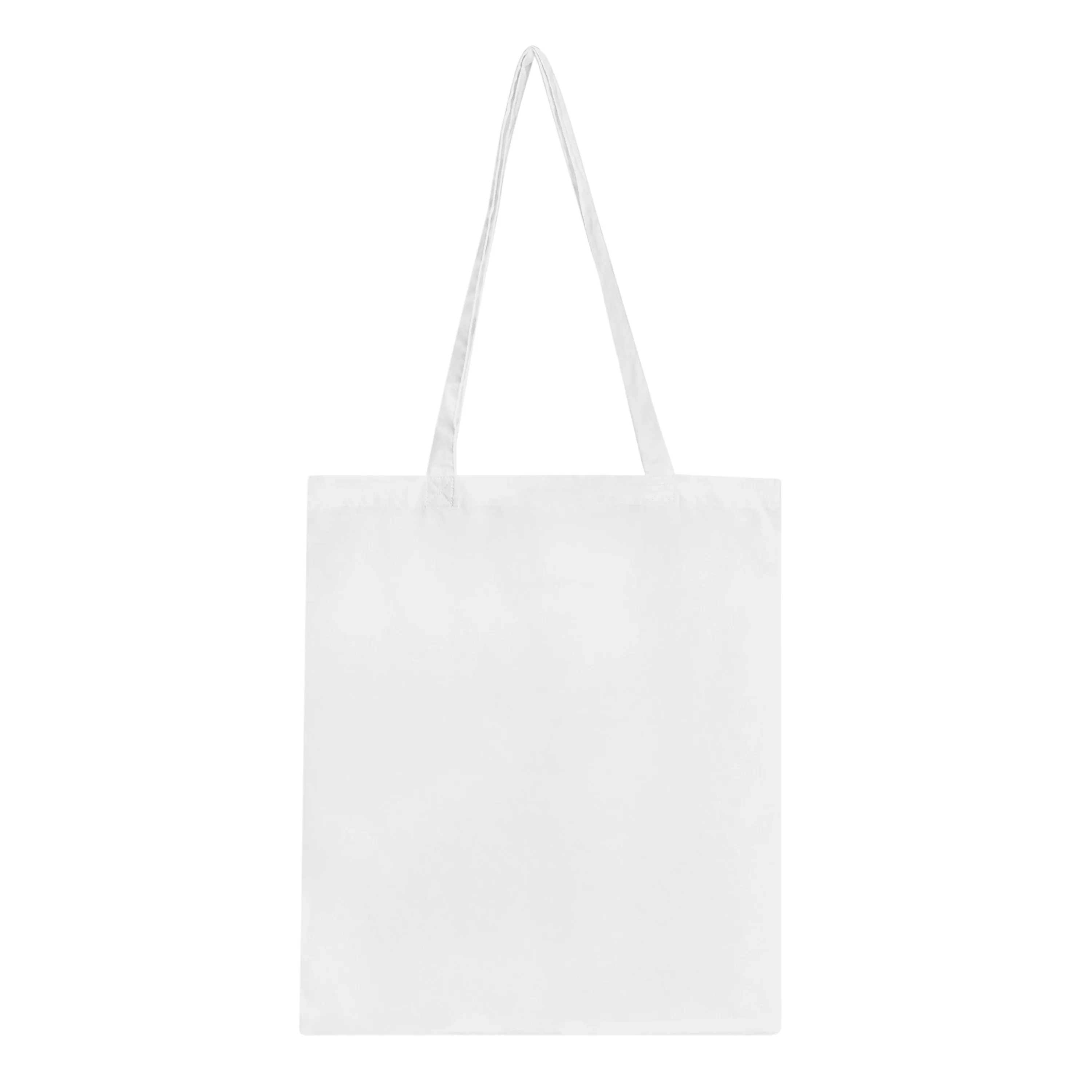 Eco-Friendly Long Handle Tote Bag - Reinforced Stitching, 100% Cotton, Perfect for Everyday Use