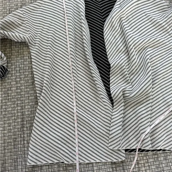 Eileen Fisher Optic Stripe Silk/Cotton Cardigan