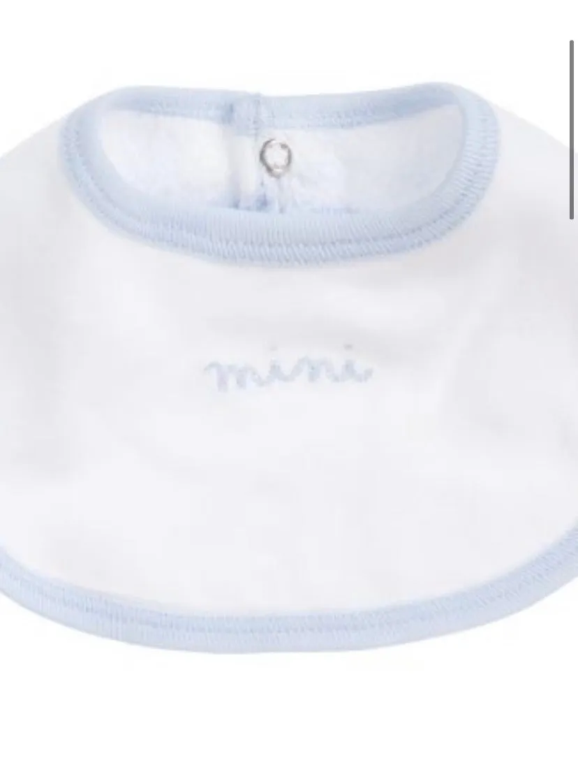 Elephant Print Cotton Bibs in a gift bag - Set of 2
