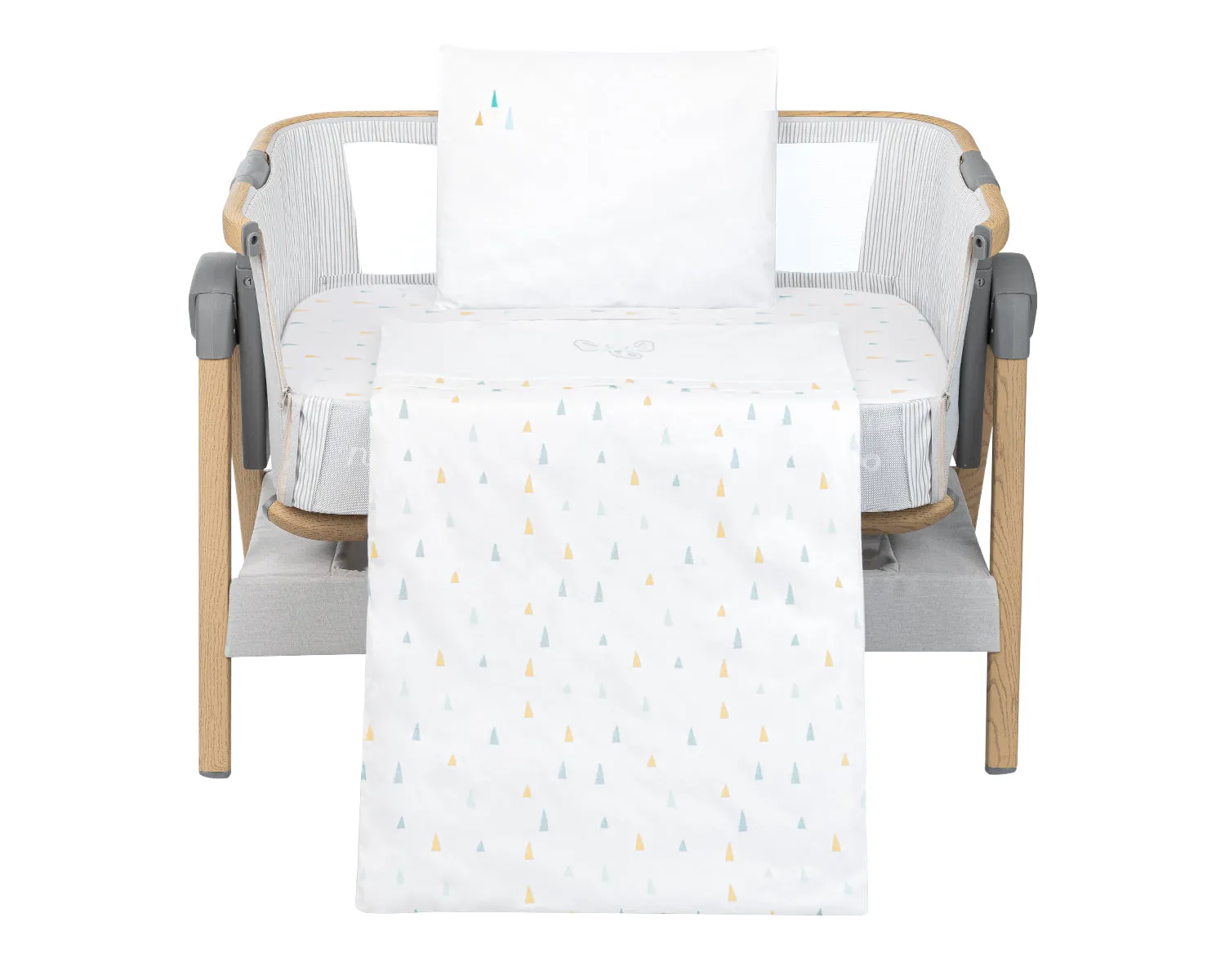 Elephant Time mini cot bedding set